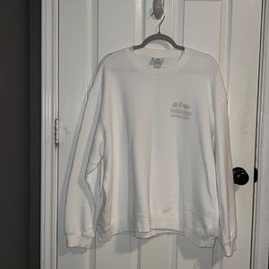 H&M Crewneck Sweater White XXL